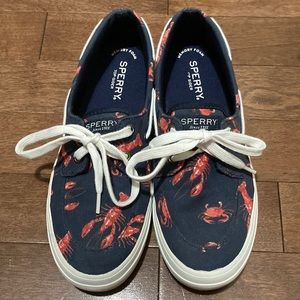 Sperry Top Sider with Lobsters and Crabs